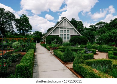 Clear Blue Sky At Columbus Botanical Garden