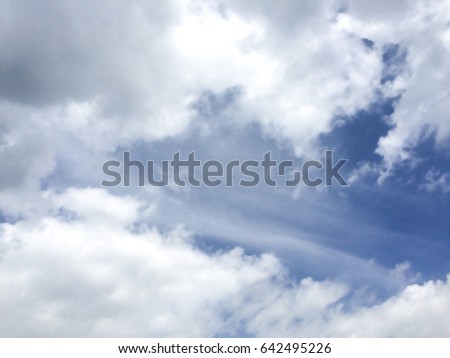 Clear Blue Sky White Clouds Wallpaper Stock Photo Edit Now