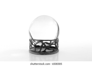 Clear Crystal Ball On Stand