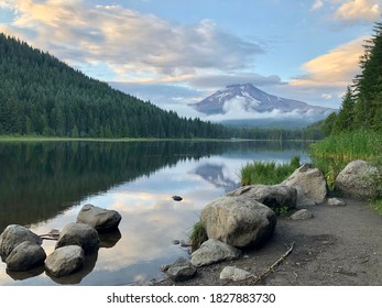 Clear Day On Trillium Lake 