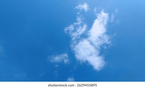 Clear Daytime Sky with Cloud Patterns