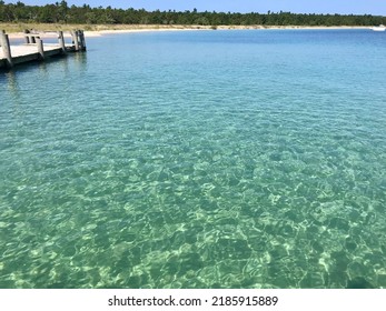 Clear Lake Michigan Waters On The Dock At North Manitou