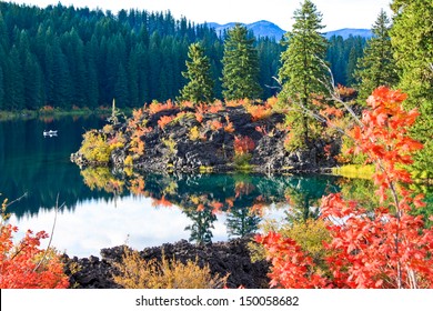 Clear Lake, Oregon, In Autumn Colors