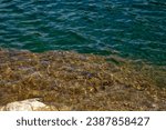 Clear Lake Water with Rocky Dropoff 
