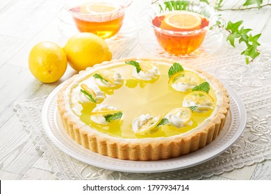 Clear lemon tart, Clear Crystal Pie, see-through