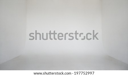 Clear light white wall empty photo studio cyclorama background