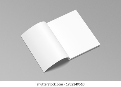 Clear magazine mockup blank design