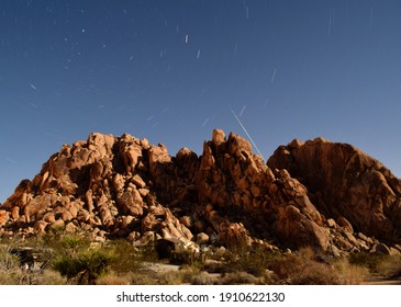 A Clear Night At The Indian Cove Campground Near Joshua Tree National Park.