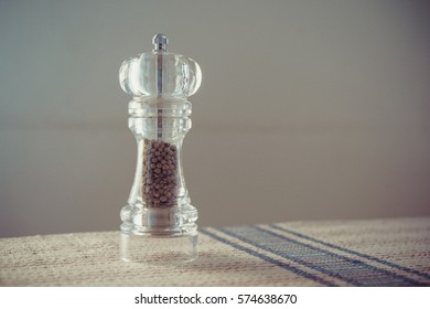 Clear Pepper Grinder