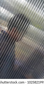 Clear plastic wall , texture