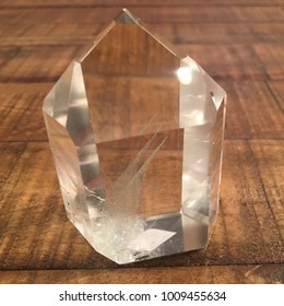 Clear Quartz Phantom Crystal Obelisk Tower