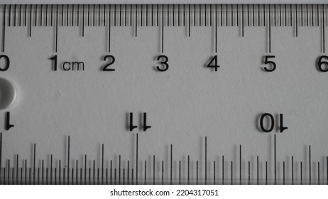 Clear Ruler Up Close Macro