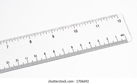 Clear Ruler With Metric And English Units