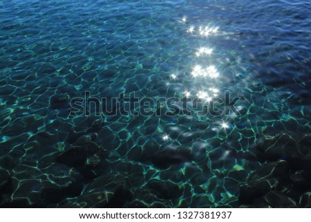 Clear sea debth with rocks Stock photo © 