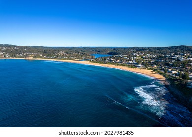 Clear sky and clam water off copacabana beach nsw