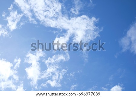 Clear sky with clody