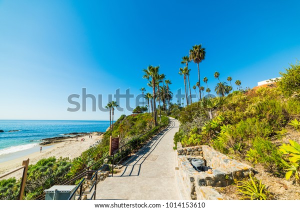 Clear Sky Over Laguna Beach Orange Stock Photo Edit Now