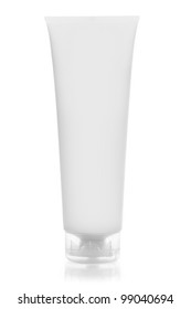 Clear tube for cosmetics with transparent cover