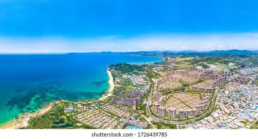 Clear Water Bay (Qingshui Bay) In Lingshui Li Autonomous County, Island Hainan, China, A Tourism Destination For Summer Vacation In China, With Tropical Climate And Beautiful Landscape. Aerial View.