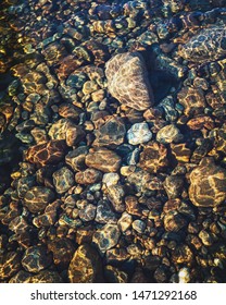 The Clear Water Of The Saco River In New Hampshire.