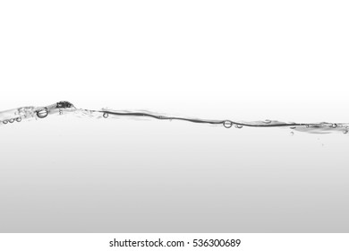 Clear Water Waves White Background