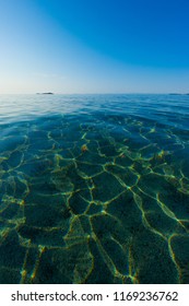 Clear Waters at Plage Palombaggia, Corsica at sunrise