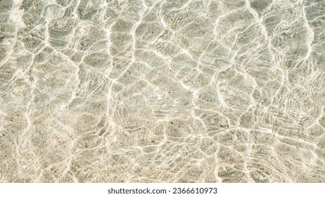 Clear waves of sea or ocean in the beach in summer, Background or wallpaper, High resolution over 50MP - Shutterstock ID 2366610973