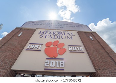 Clemson, South Carolina / United States July 9, 2020 Memorial Stadium Of The Clemson Tigers 