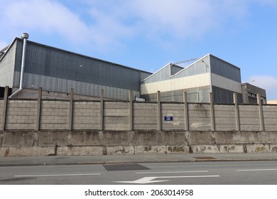 Clermont Ferrand, France - 10 10 2021 : Michelin Company Tire Manufacturing Plant, Exterior View, City Of Clermont Ferrand, Puy De Dome Department, France