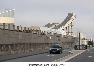 Clermont Ferrand, France - 10 10 2021 : Michelin Company Tire Manufacturing Plant, Exterior View, City Of Clermont Ferrand, Puy De Dome Department, France