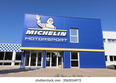 Clermont Ferrand, France - 10 10 2021 : Michelin Company Tire Manufacturing Plant, Exterior View, City Of Clermont Ferrand, Puy De Dome Department, France