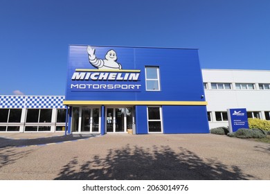 Clermont Ferrand, France - 10 10 2021 : Michelin Company Tire Manufacturing Plant, Exterior View, City Of Clermont Ferrand, Puy De Dome Department, France