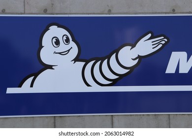 Clermont Ferrand, France - 10 10 2021 : Michelin Company Tire Manufacturing Plant, Exterior View, City Of Clermont Ferrand, Puy De Dome Department, France