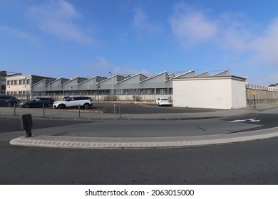 Clermont Ferrand, France - 10 10 2021 : Michelin Company Tire Manufacturing Plant, Exterior View, City Of Clermont Ferrand, Puy De Dome Department, France