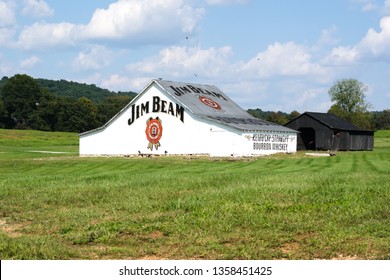 Clermont, Kentucky / United States - September 17 2017: A building with Logo near the entrance to the Jim Beam Stillhouse
