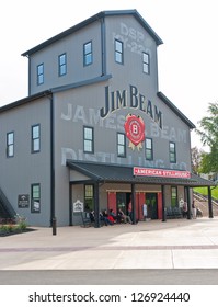 CLERMONT, KY  - OCTOBER 13: Jim Beam Distillery at Clermont, KY on  October 13, 2012. Jim Beam is a brand of Kentucky straight bourbon whiskey, one of seven distilleries along  Kentucky Bourbon Trail.