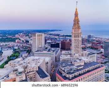 Cleveland, Ohio Aerial Landscape 