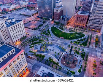 Cleveland, Ohio Aerial Landscape 