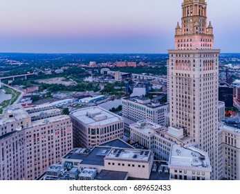 Cleveland, Ohio Aerial Landscape 