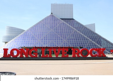 Cleveland, Ohio May 17, 2020
The Rock And Roll Hall Of Fame (RRHOF) Is A Music Artist Museum Located In Downtown Cleveland,