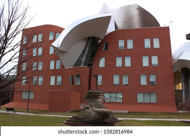 Cleveland, Ohio / USA -  March 20, 2018: Unique Architecture Of Peter B Lewis Building At Case Western Reserve University Used For Weatherhead School Of Business Management