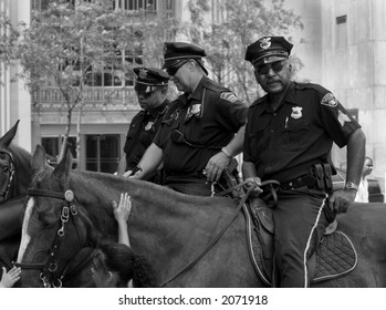 Cleveland Police Officers On Horseback