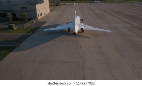 Cleveland, TN, USA, 11/22/2018 Jet Taxing To Hangar