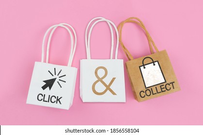 click and collect concept, buy online and collect in local store - Shutterstock ID 1856558104