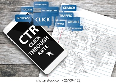Click Through Rate. Business Concept.
