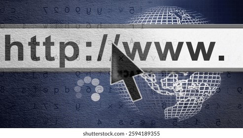 Clicking cursor over http: or www text image with globe and binary code background. Technology, internet, digital, online, communication, worldwide - Powered by Shutterstock - Get 15% off with code: PIKWIZARD15
