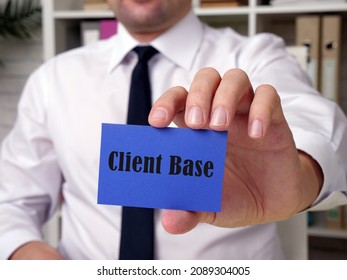  Client Base phrase on the sheet.