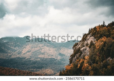 A Cliff in the Adirondacks during fall 