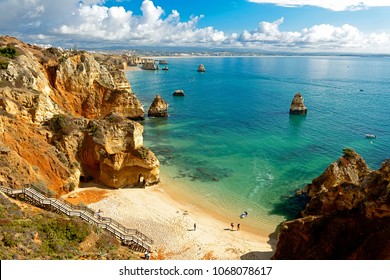 cliff with beach 