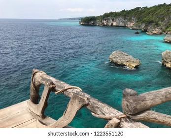 It's a cliff with a crystal clear beach in Appalarang Bulukumba Sulawesi Indonesia where you can jump and swim in the super clear and fresh water